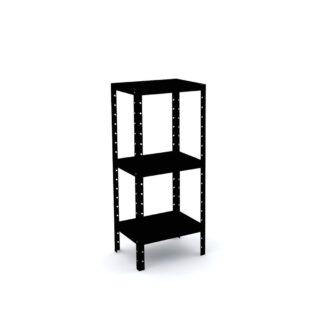 ESTANTE PANDIN PRETA AÇO DE CANTO